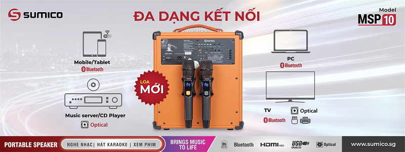 kết nối của Loa Sumico MSP-10